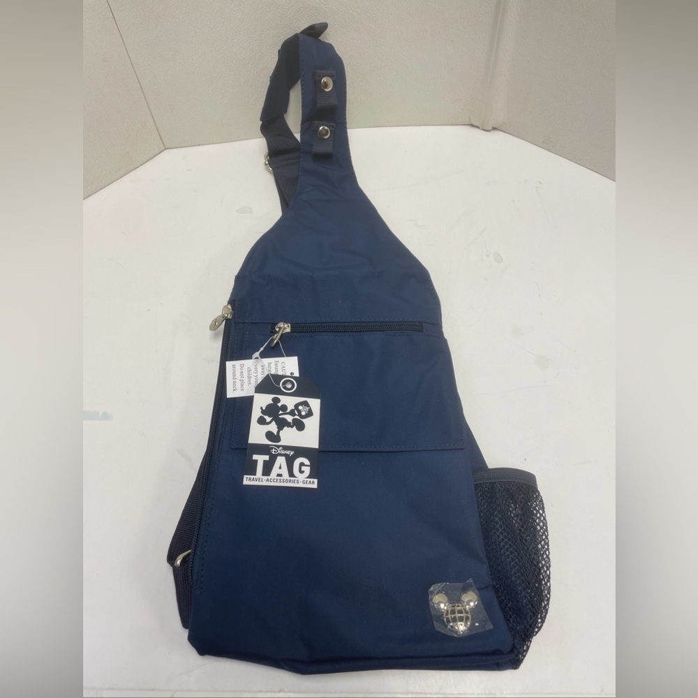 DISNEY PARKS Sling Bag Backpack Mickey Mouse by TAG Single Strap - Blue - New